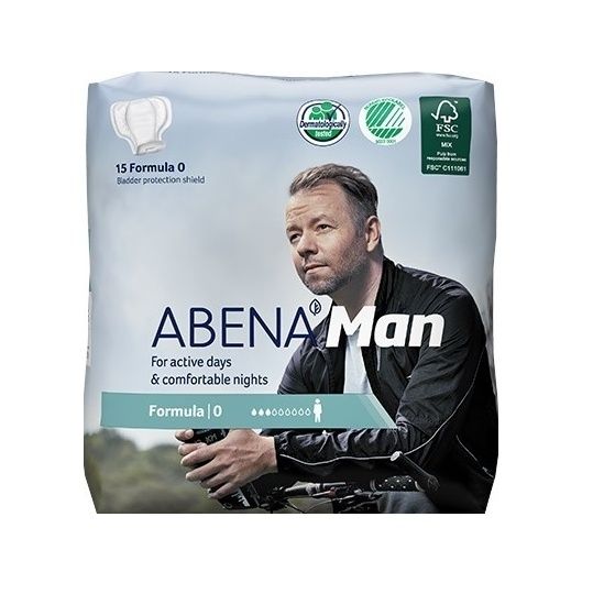 Abena Man Formula 0 inkontinenční vložky pro muže 15 ks Abena