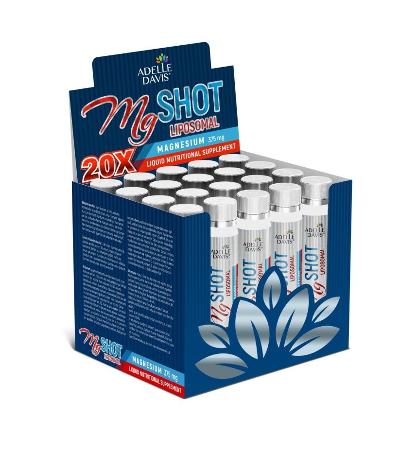 Adelle Davis MgSHOT Liposomal Magnesium 20x25 ml Adelle Davis