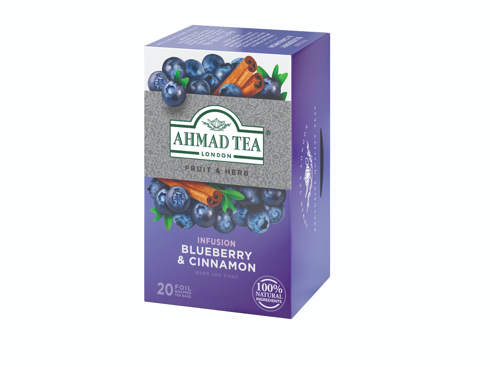 Ahmad Tea Blueberry&Cinnamon porcovaný čaj 20x2 g Ahmad Tea