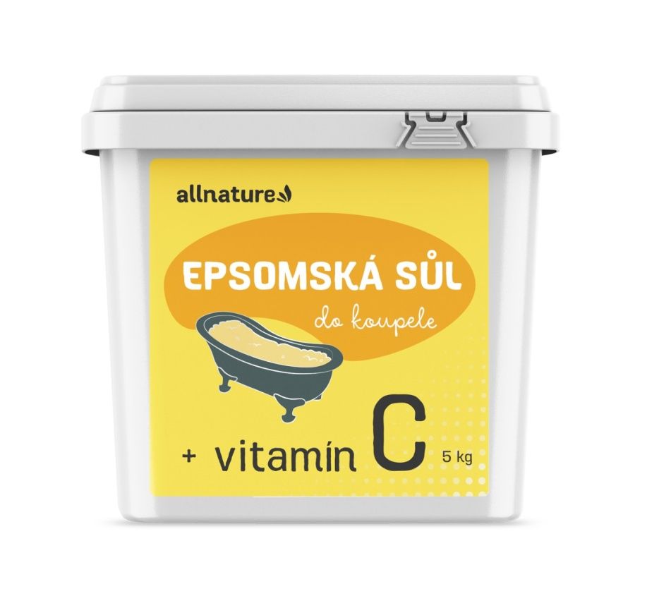 Allnature Epsomská sůl s vitamínem C 5 kg Allnature
