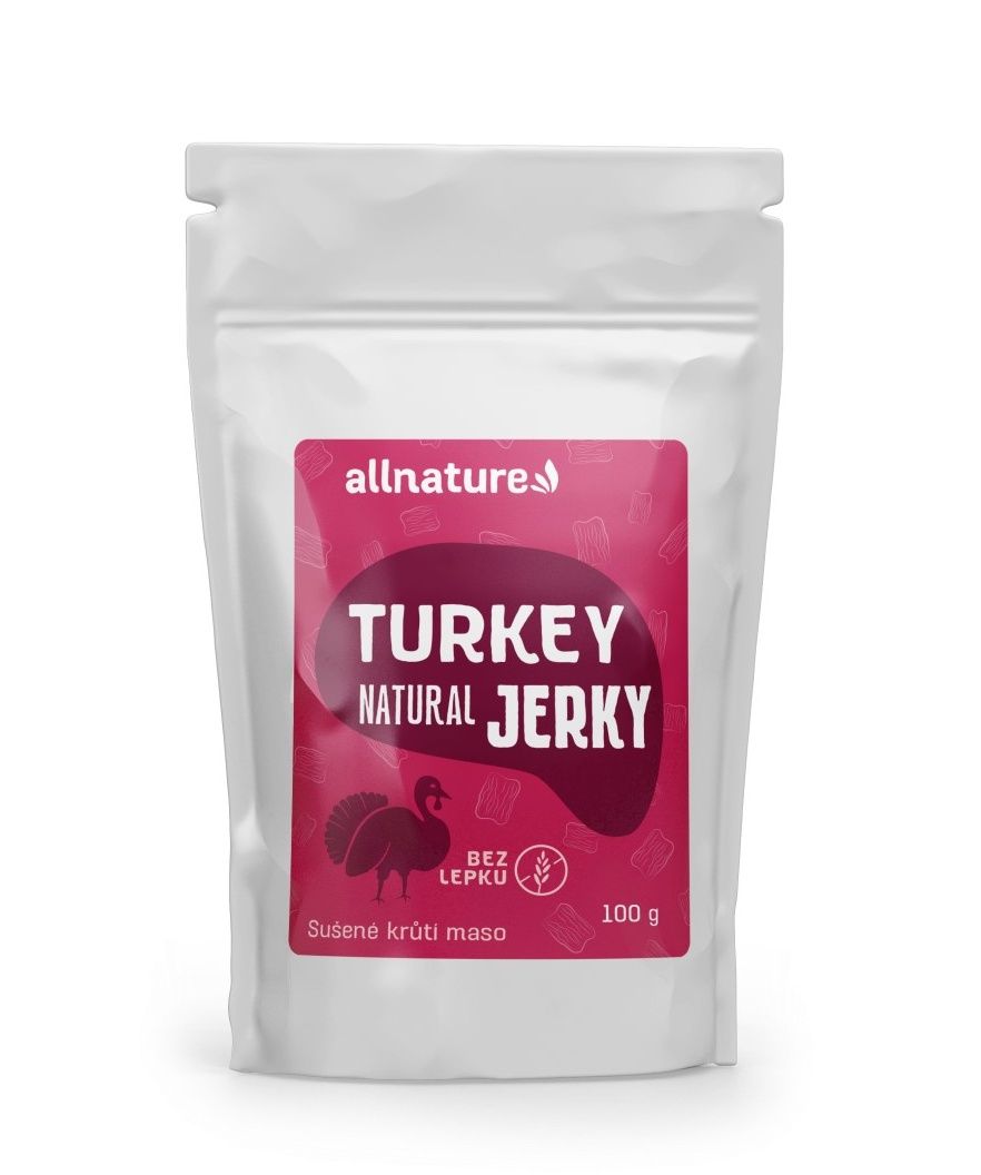 Allnature TURKEY Natural Jerky sušené krůtí maso 100 g Allnature