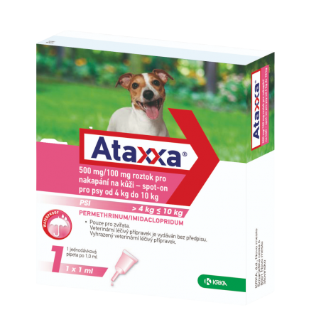 Ataxxa pro psy 4-10 kg spot-on 1x1 ml Ataxxa