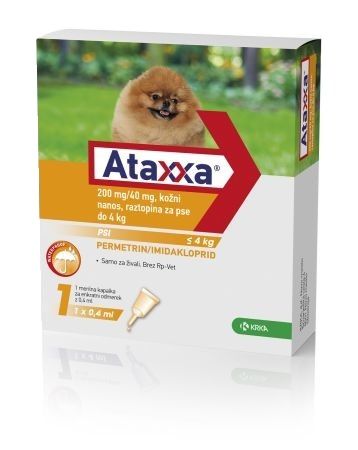 Ataxxa pro psy do 4 kg spot-on 1x0