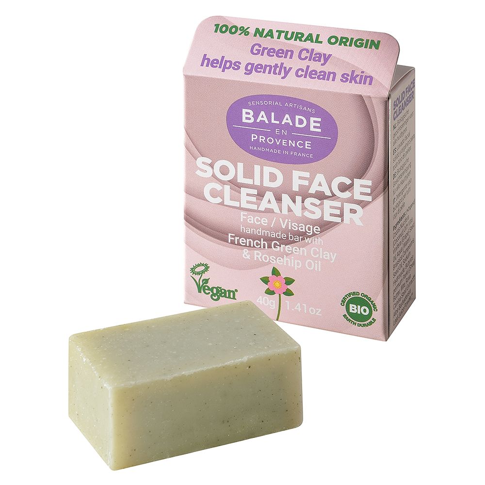 Balade en Provence Jemné tuhé odličovací mýdlo na obličej BIO 40 g Balade en Provence