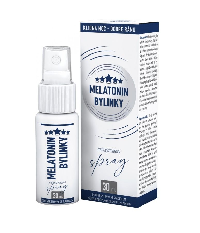 Clinical Melatonin Bylinky mátový spray 30 ml Clinical