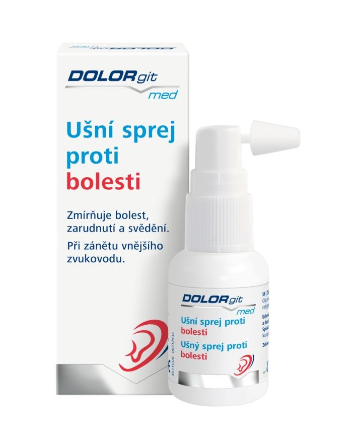 DOLORgit med ušní sprej proti bolesti 20 ml DOLORgit med