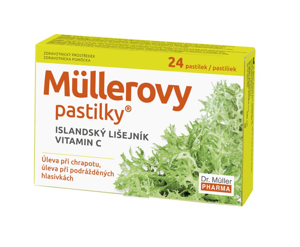 Dr. Müller Müllerovy pastilky s islandským lišejníkem 24 pastilek Dr. Müller