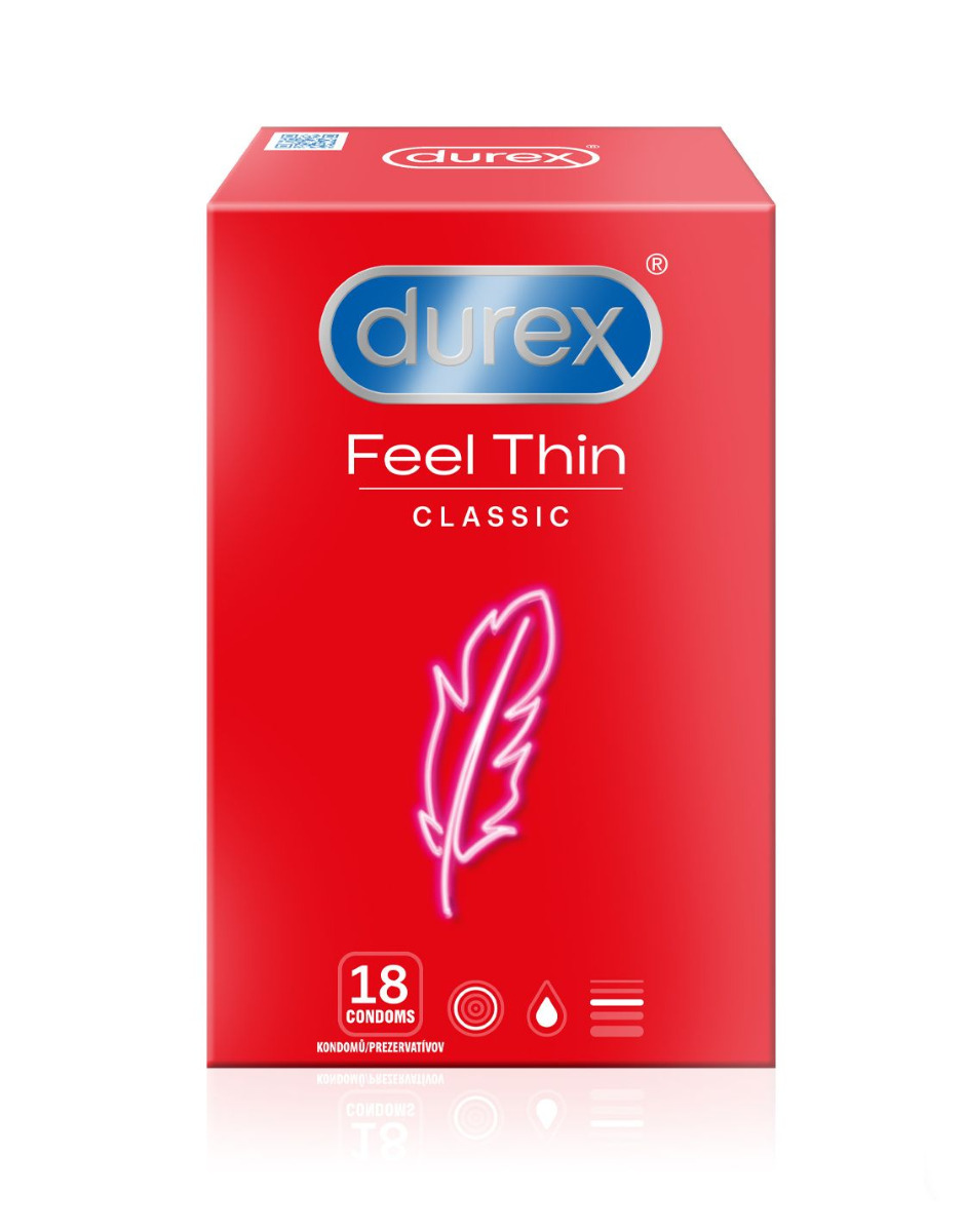 Durex Feel Thin Classic kondomy 18 ks Durex