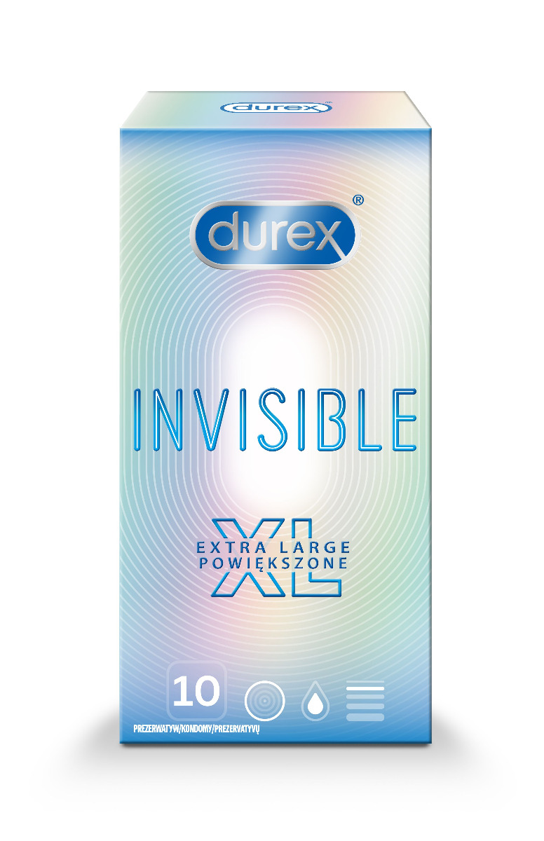 Durex Invisible XL kondomy 10 ks Durex