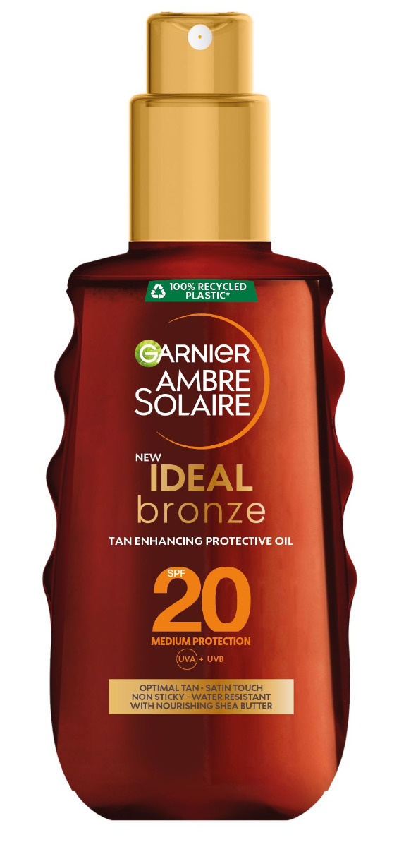 Garnier Ambre Solaire Ideal Bronze Opalovací olej podporující opálení SPF20 150 ml Garnier