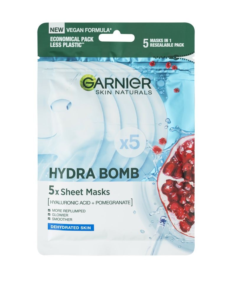 Garnier Skin Naturals Hydra Bomb vyplňujicí textilní maska 5 ks Garnier