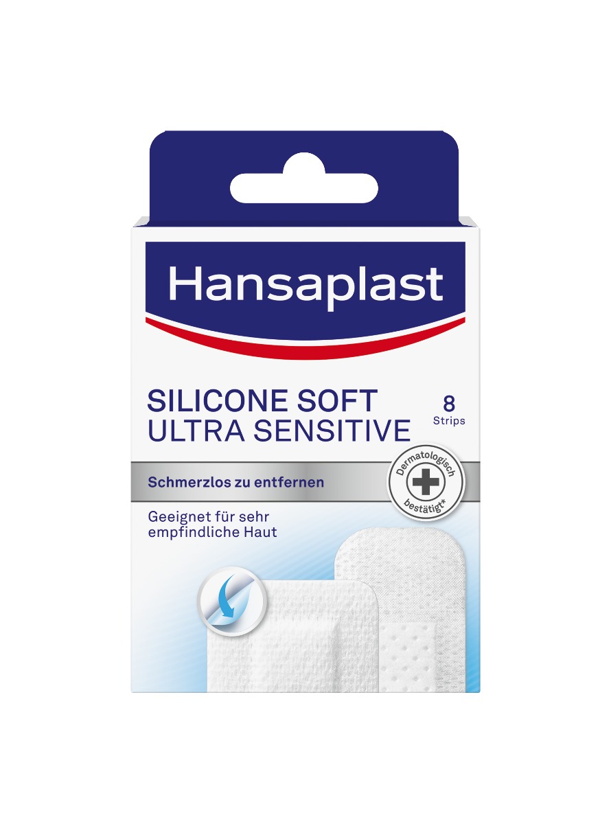 Hansaplast Silicone Soft ultra sensitive náplasti 8 ks Hansaplast