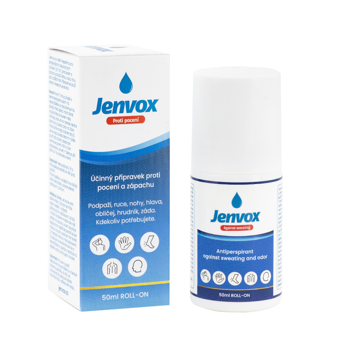 Jenvox proti pocení a zápachu roll-on 50 ml Jenvox