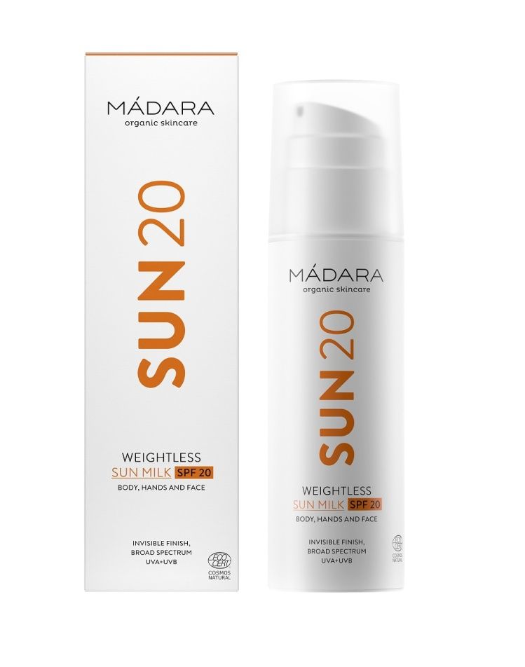 MÁDARA Lehké opalovací mléko SPF20 150 ml MÁDARA