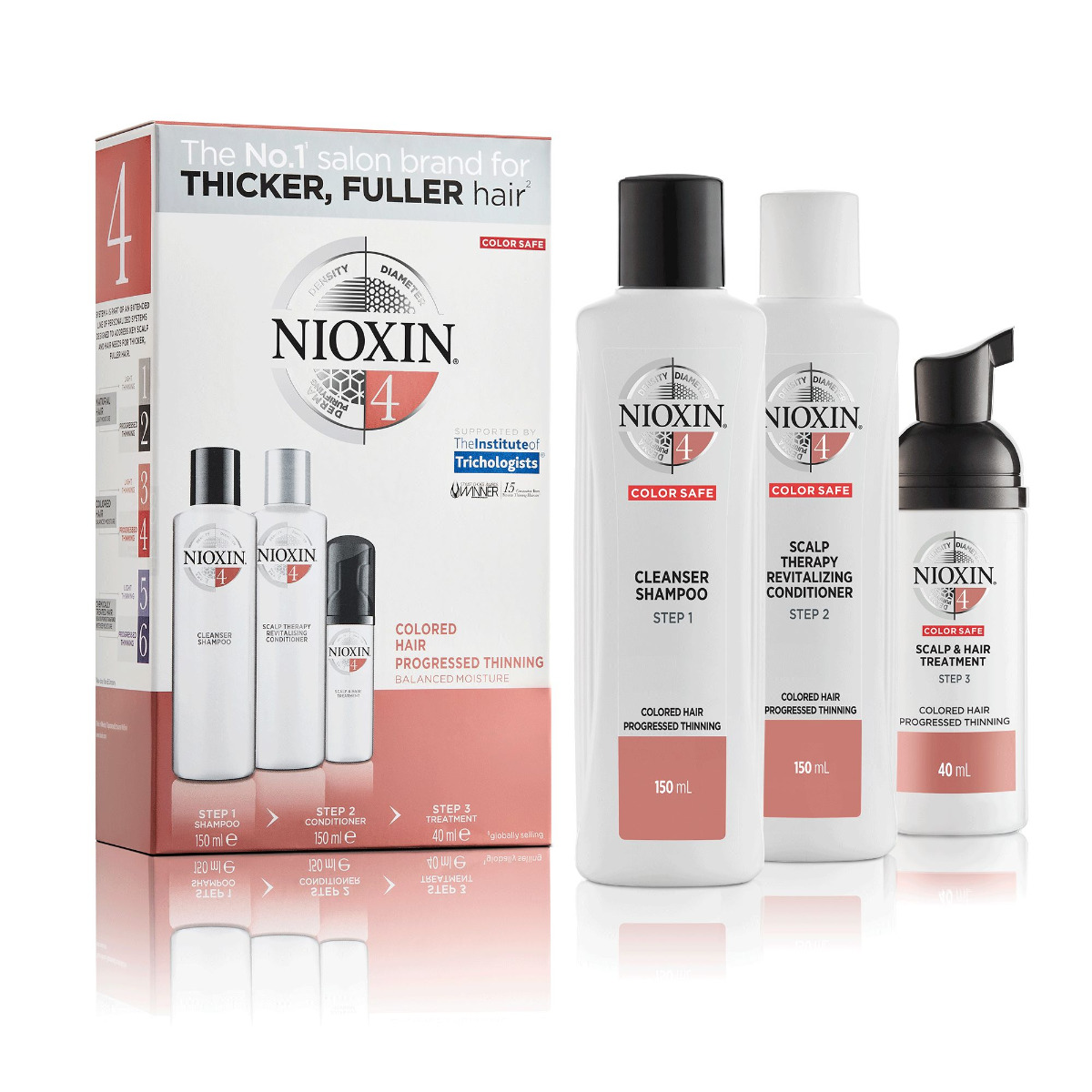 NIOXIN 3 Part System No. 4 Starter Kit 150 + 150 + 40 ml NIOXIN