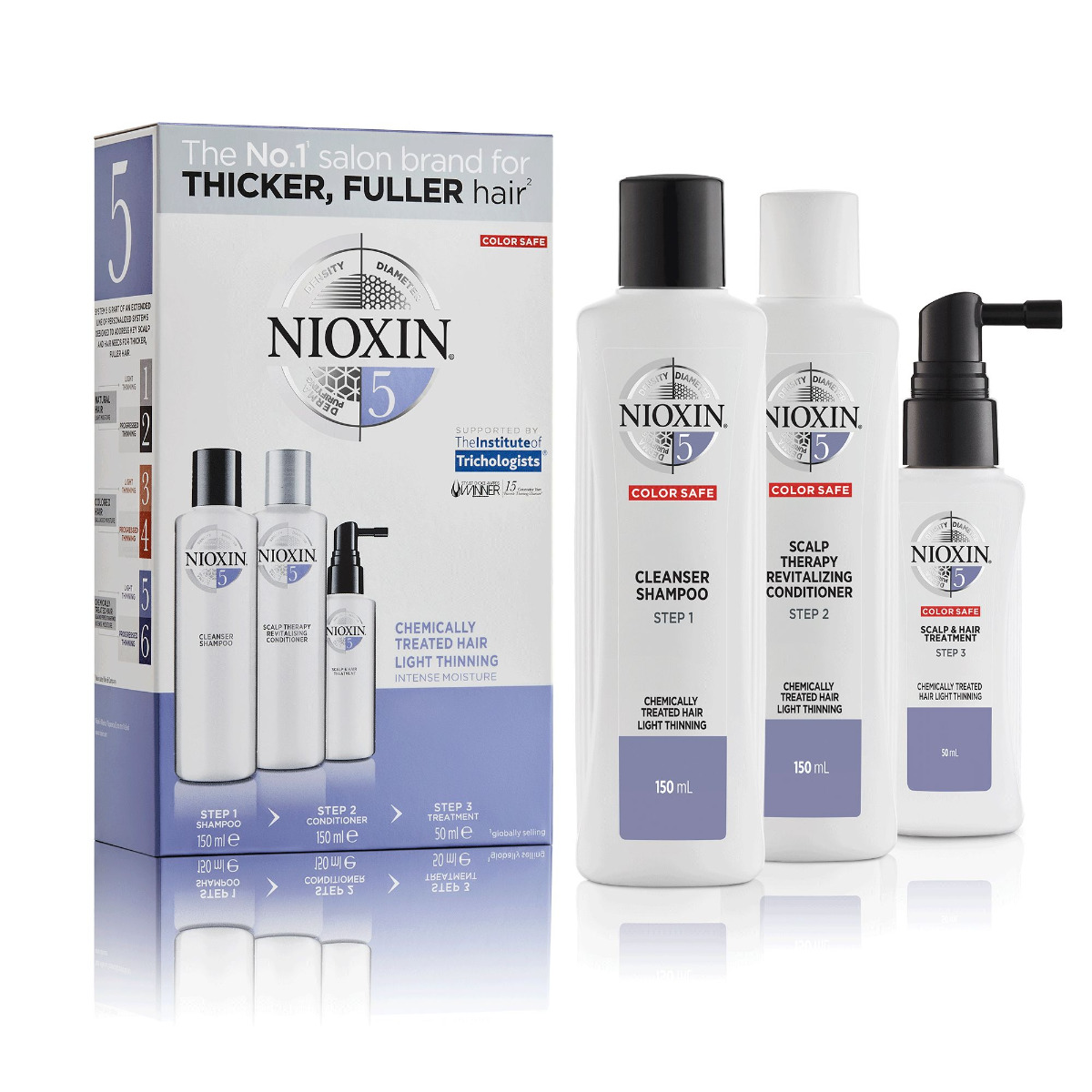 NIOXIN 3 Part System No. 5 Starter Kit 150 + 150 + 50 ml NIOXIN