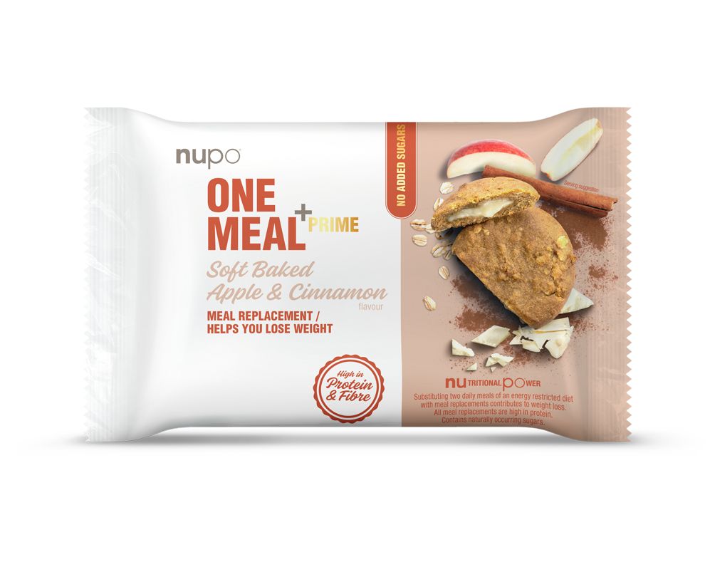 NUPO One Meal +Prime Jablko & skořice plněný koláček 70 g NUPO