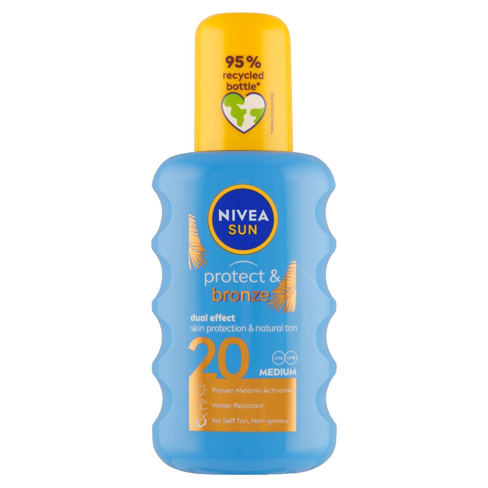 Nivea SUN Protect&Bronze OF20 intenzivní sprej na opalování 200 ml Nivea