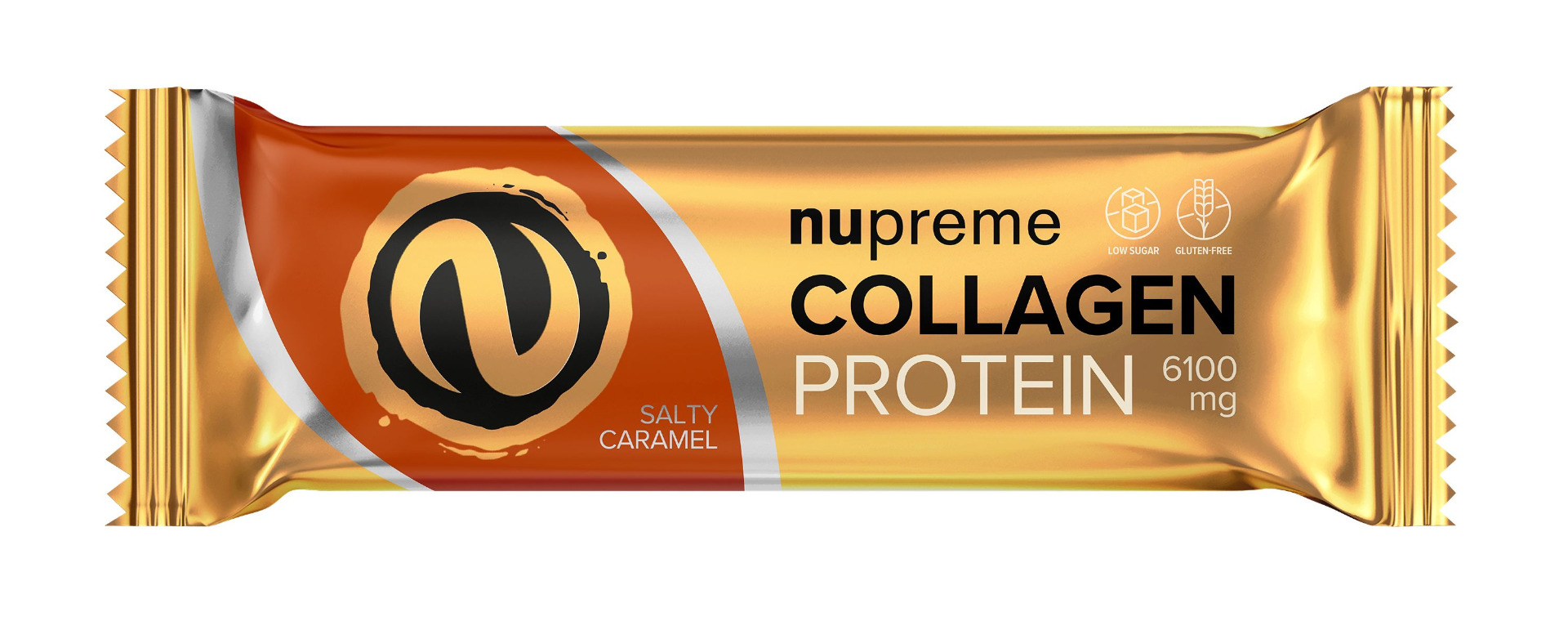 Nupreme Proteinová tyčinka s kolagenem slaný karamel 50 g Nupreme