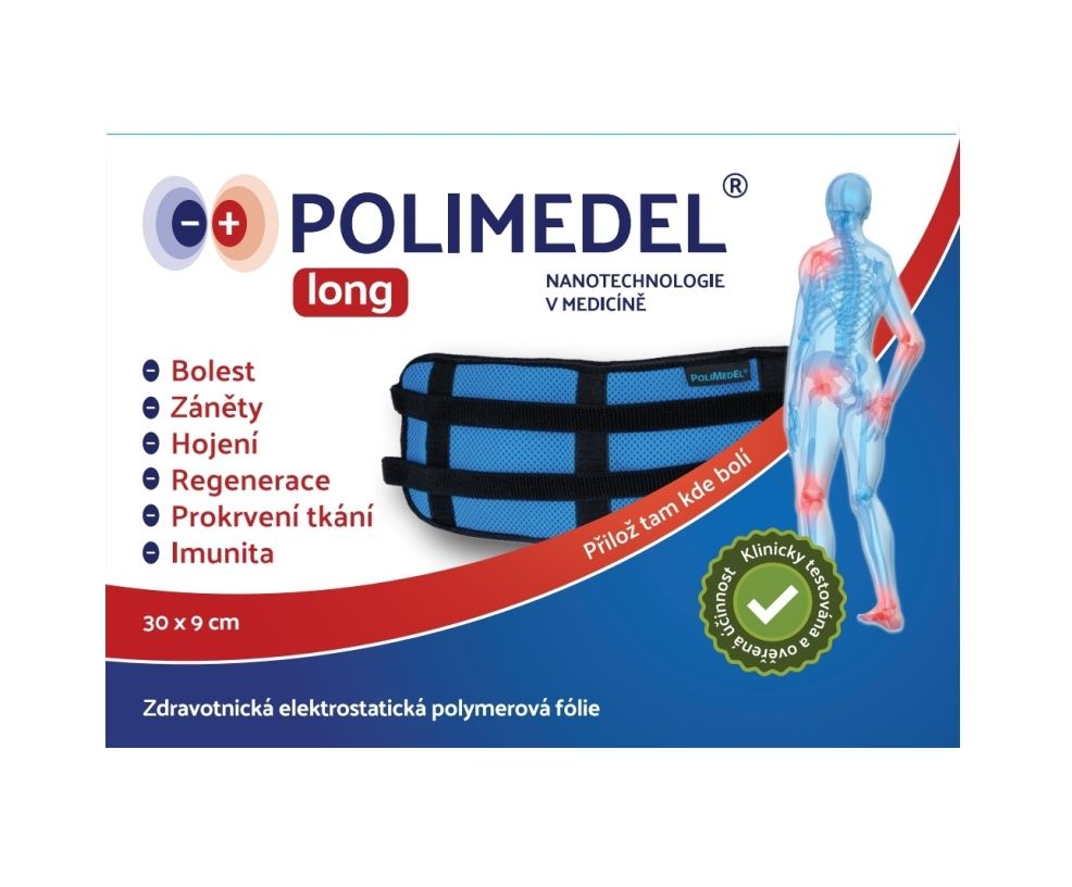 POLIMEDEL Long Léčebná fólie 30×9 cm 1 ks POLIMEDEL