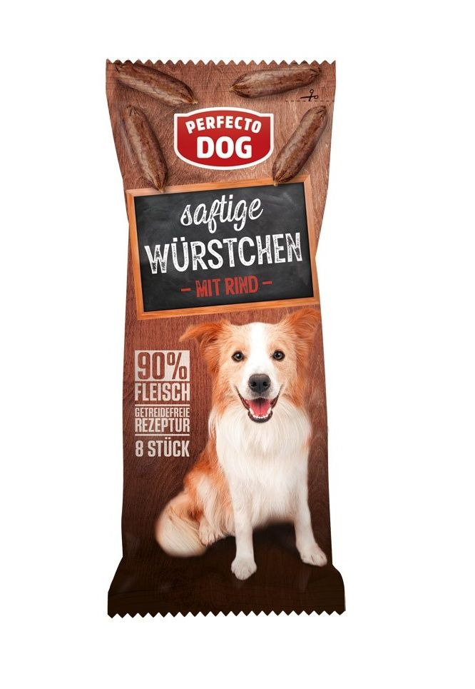 Perfecto Dog Sušené párečky s hovězím masem 60 g Perfecto