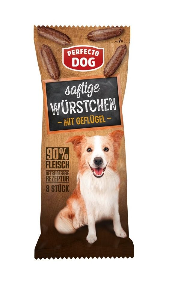 Perfecto Dog Sušené párečky s kuřecím masem 60 g Perfecto