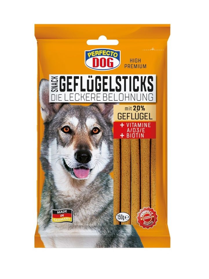 Perfecto Dog Tyčky s drůbežím masem 150 g Perfecto