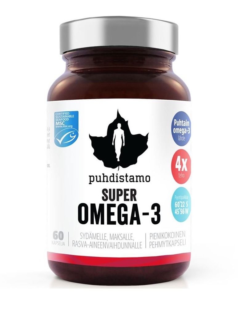 Puhdistamo Super Omega 3 60 kapslí Puhdistamo