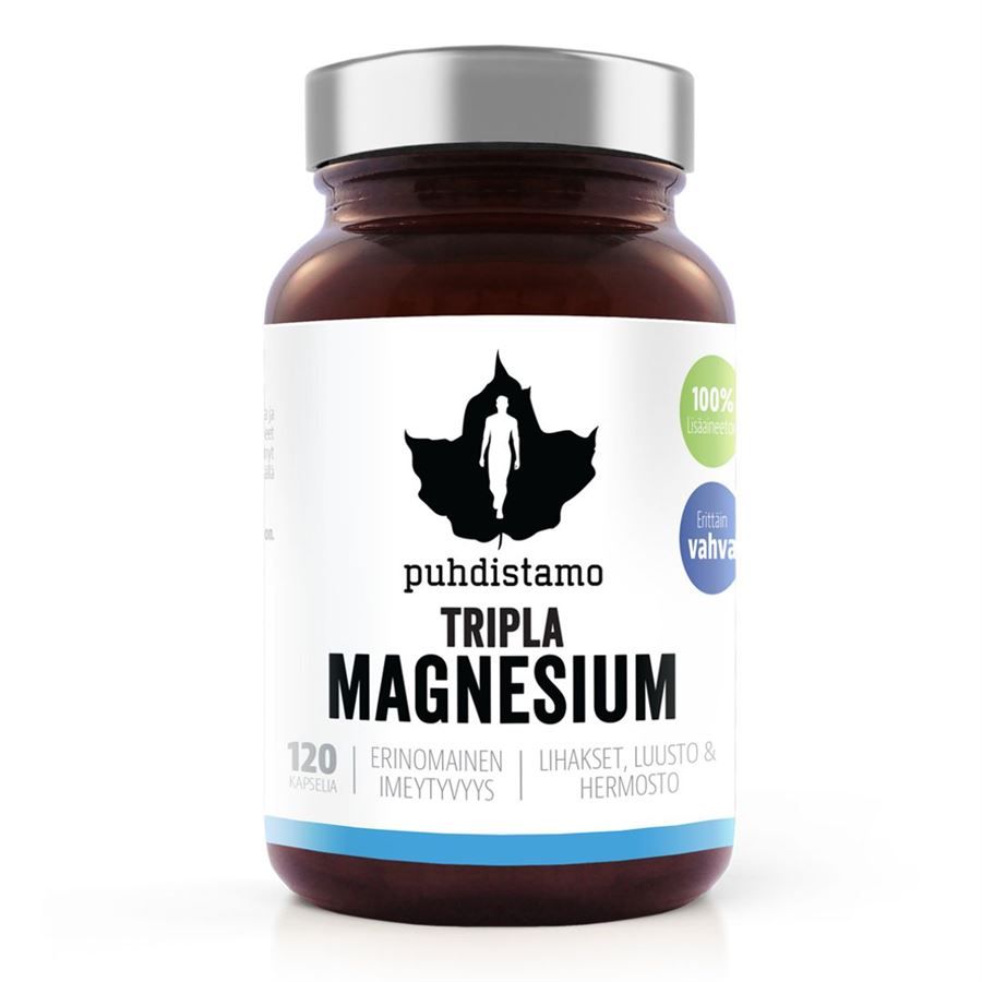 Puhdistamo Triple Magnesium 120 kapslí Puhdistamo