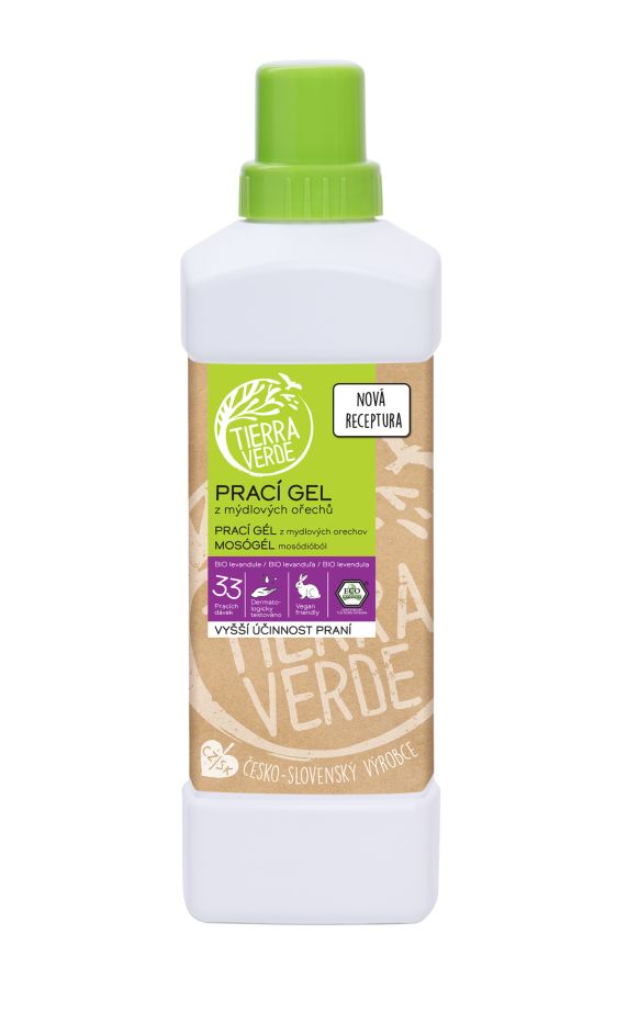 Tierra Verde Prací gel Levandule láhev 1 l Tierra Verde