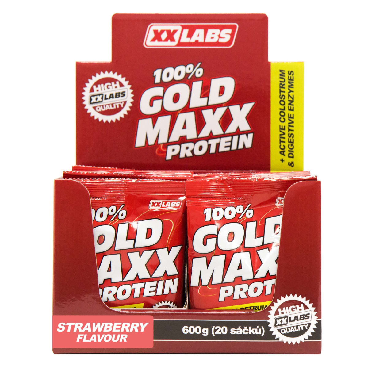 Xxlabs 100% gold maxx protein jahoda sáčky 20x30 g Xxlabs