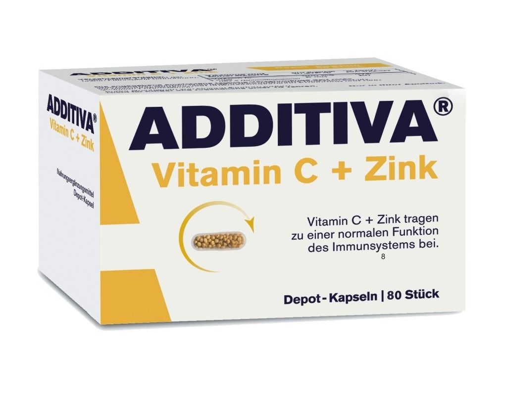 Additiva Vitamin C + zinek 80 kapslí Additiva