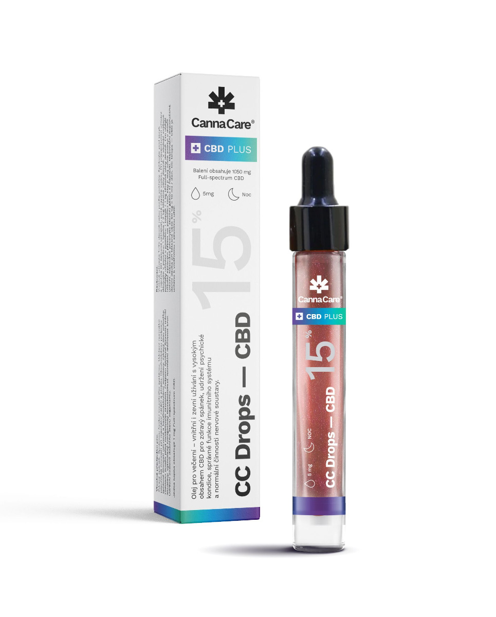 CannaCare CC Drops - CBD 15% noc 7 ml CannaCare