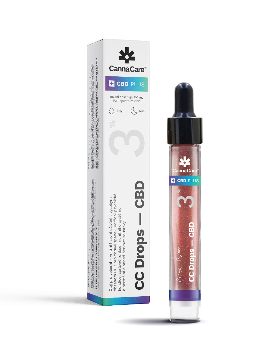 CannaCare CC Drops - CBD 3% noc 7 ml CannaCare