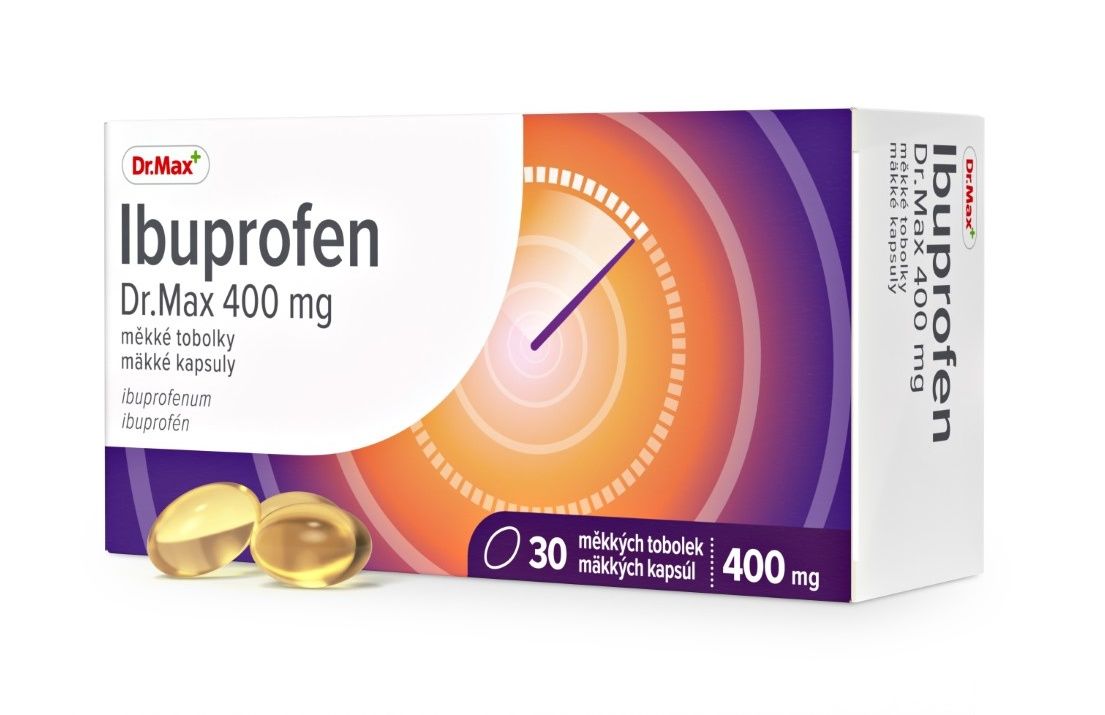 Dr.Max Ibuprofen 400 mg 30 měkkých tobolek Dr.Max