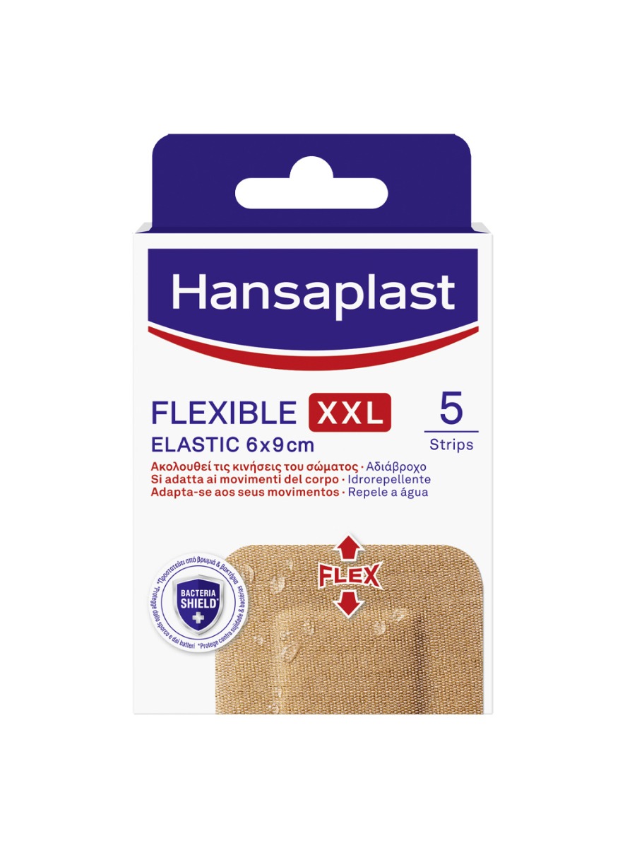 Hansaplast Flexible XXL 6 x 9 cm elastická náplast 5 ks Hansaplast