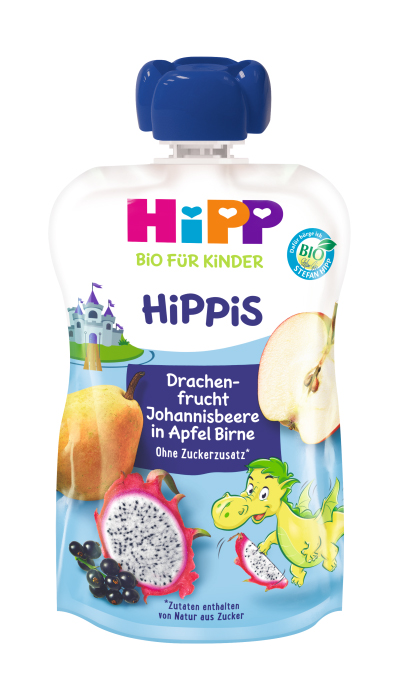 Hipp BIO Hippies jablko-hruška-dračí ovoce-rybíz 100 g Hipp