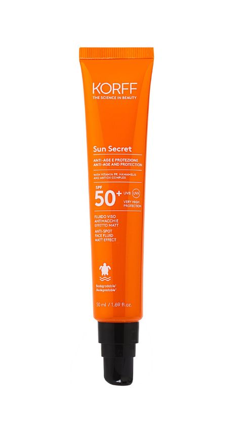 KORFF Sun Secret Pleťový fluid s matujícím efektem na problematickou pleť SPF50+ 50 ml KORFF