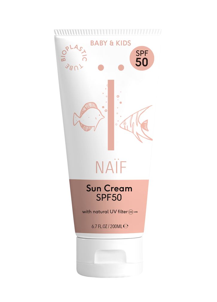 NAIF Ochranný krém na opalování pro děti a miminka SPF50 200 ml NAIF