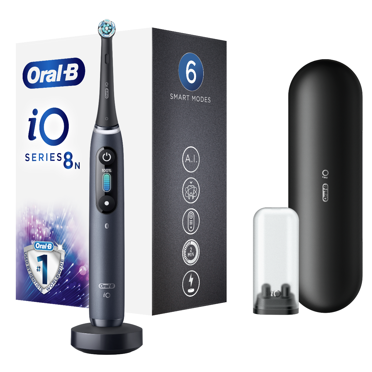 Oral-B iO8 Series Black Onyx elektrický zubní kartáček Oral-B