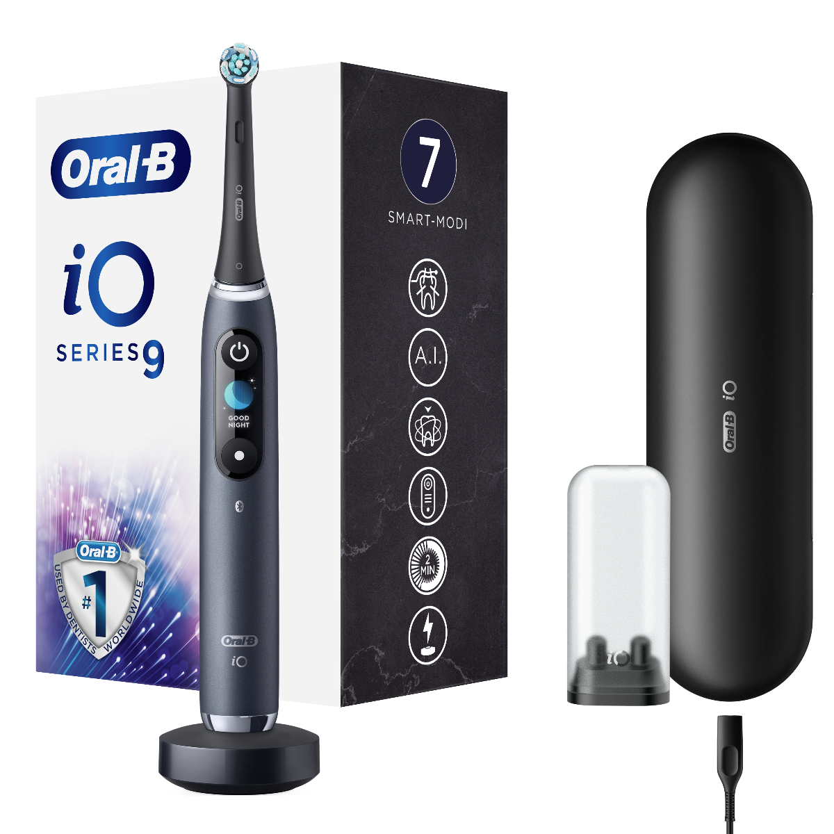 Oral-B iO9 Series Black Onyx elektrický zubní kartáček Oral-B