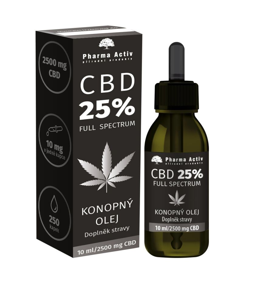 Pharma Activ CBD 25% Konopný olej 2500 mg 10 ml Pharma Activ