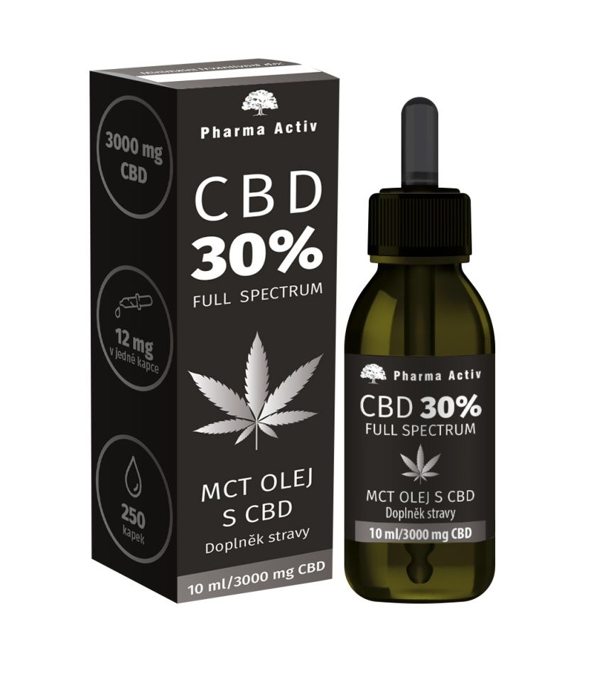 Pharma Activ CBD 30% MCT olej s CBD 3000 mg 10 ml Pharma Activ