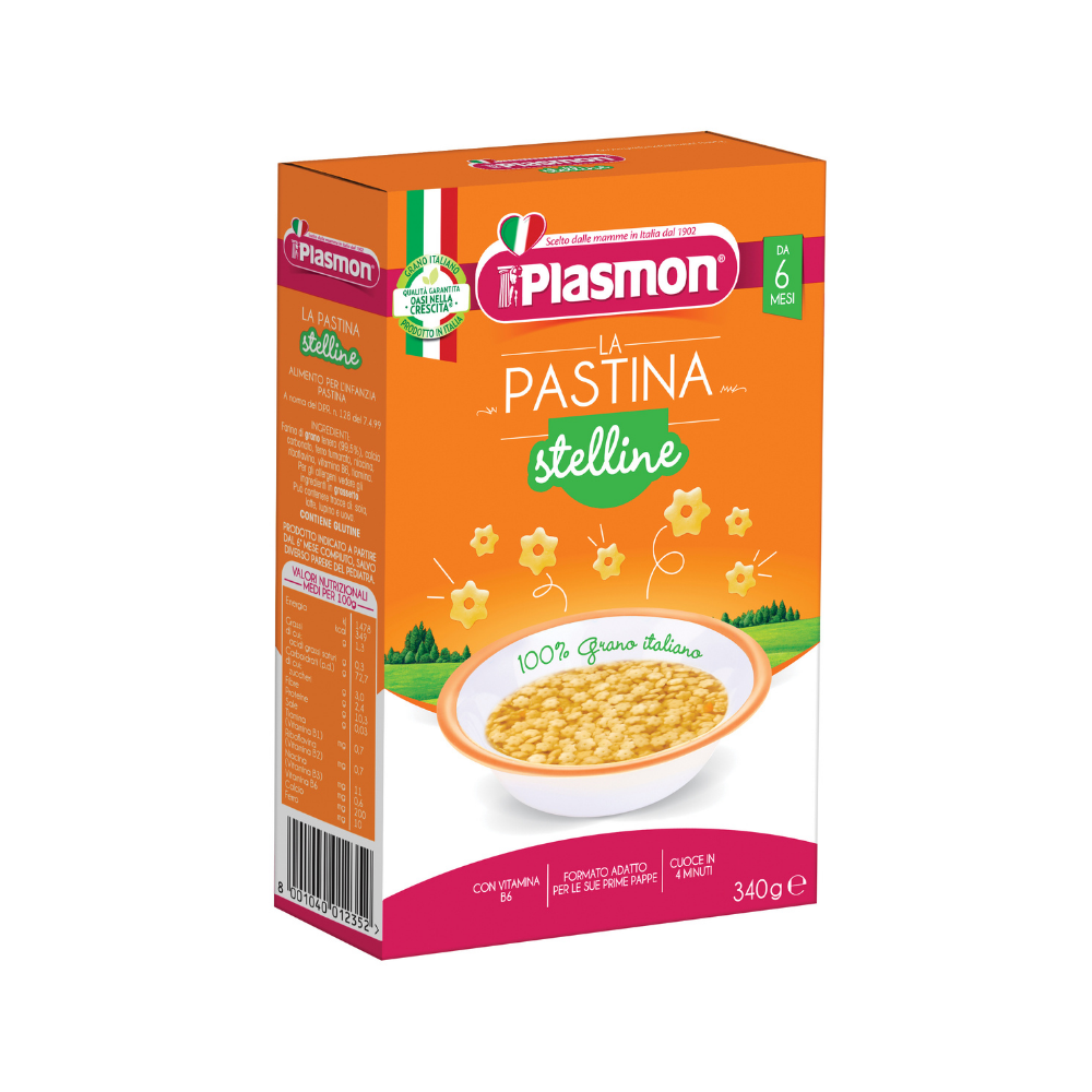 Plasmon Těstoviny pšeničné Stelline hvězdičky 6m+ 340 g Plasmon