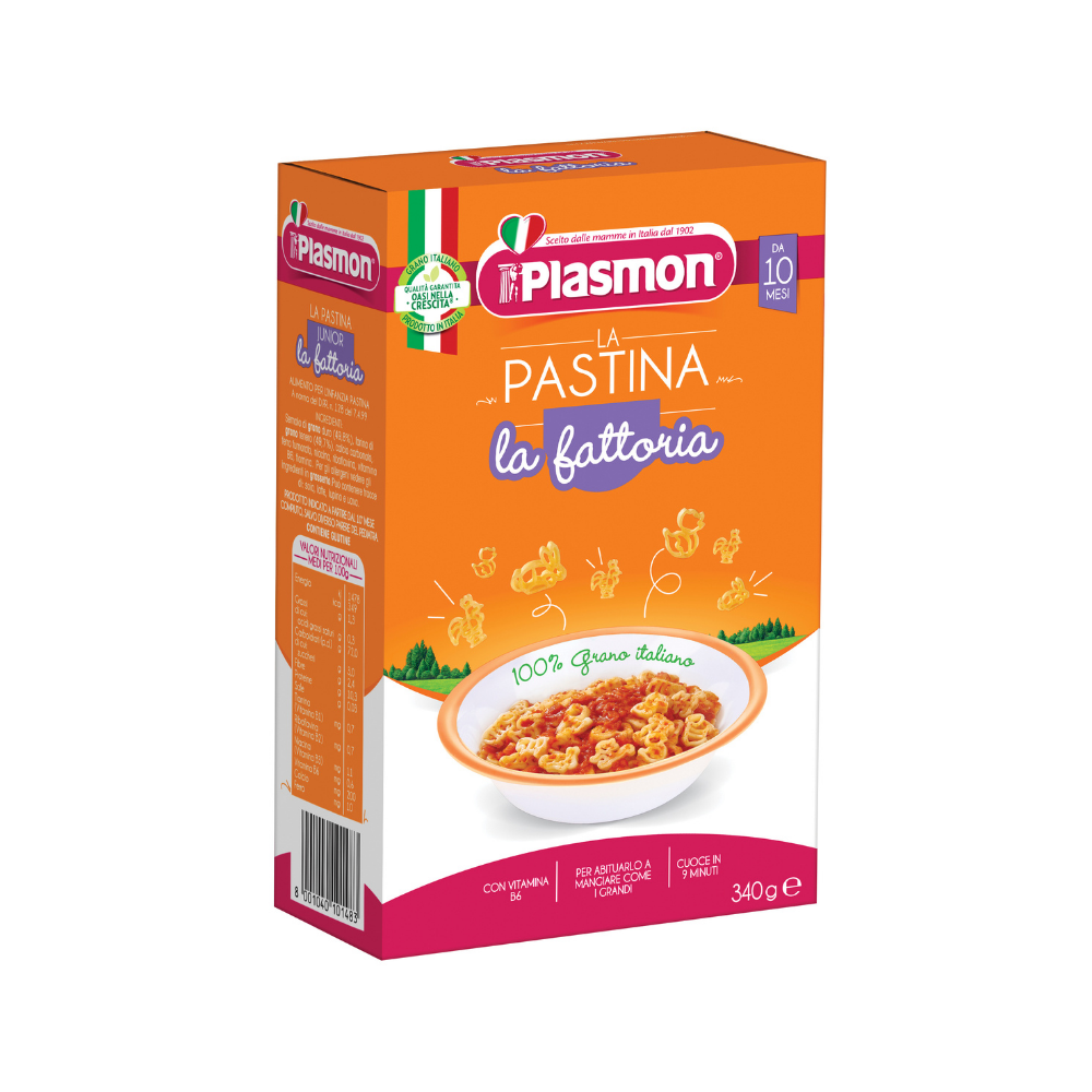Plasmon Těstoviny semolinové Fattoria zvířátka 10m+ 340 g Plasmon