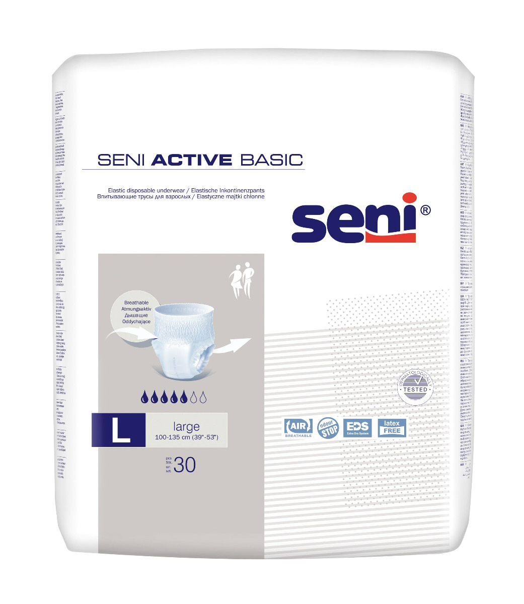 Seni Active Basic Large inkontinenční plenkové kalhotky 30 ks Seni