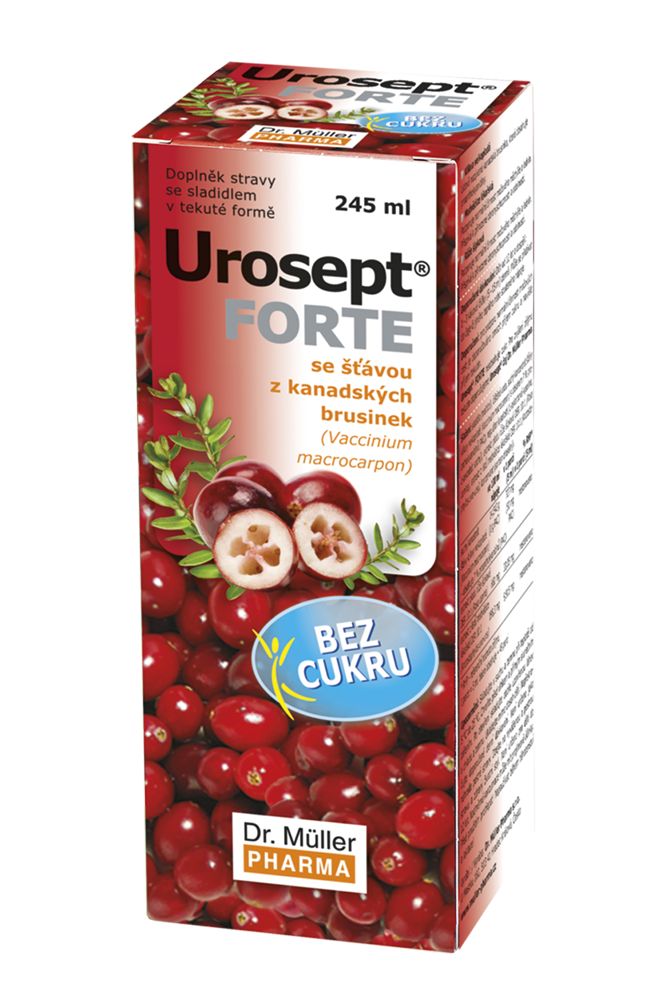 Urosept FORTE bez cukru 245 ml Urosept