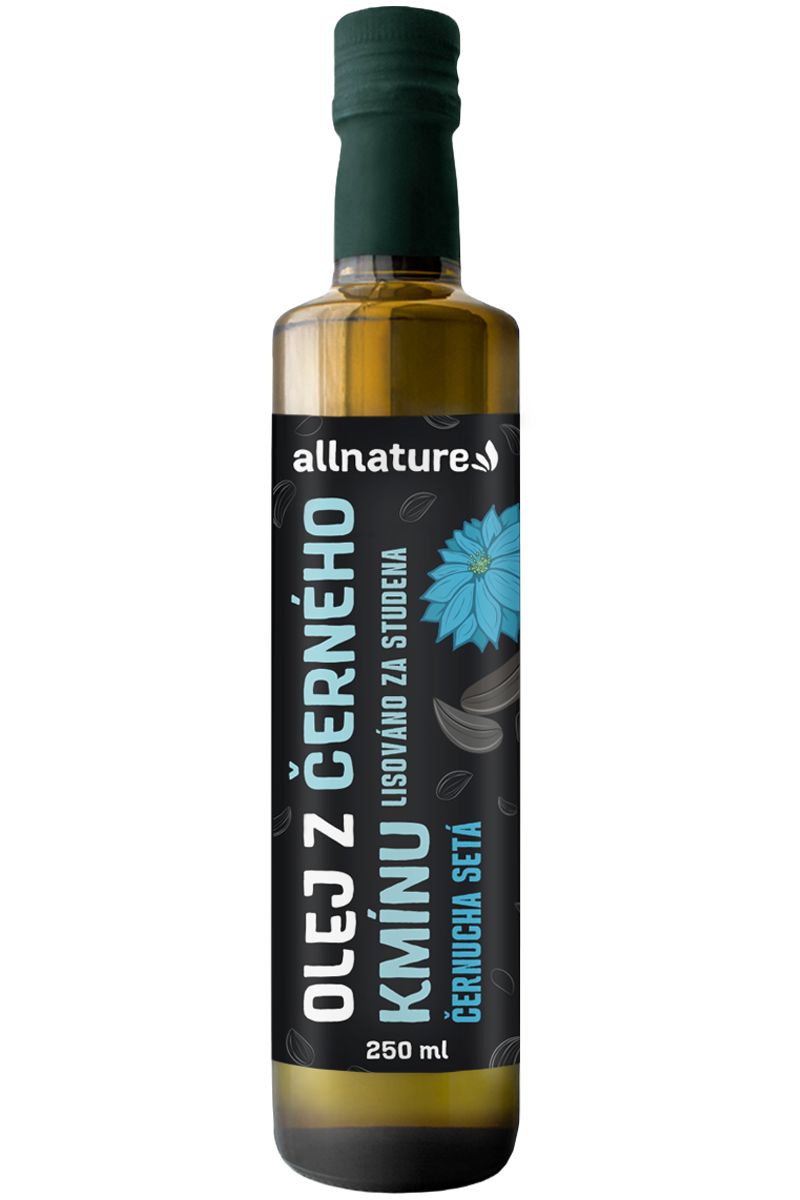 Allnature Olej z černého kmínu BIO 250 ml Allnature