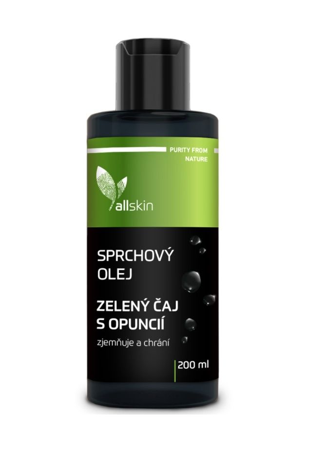 Allskin Sprchový olej Zelený čaj s opuncií 200 ml Allskin