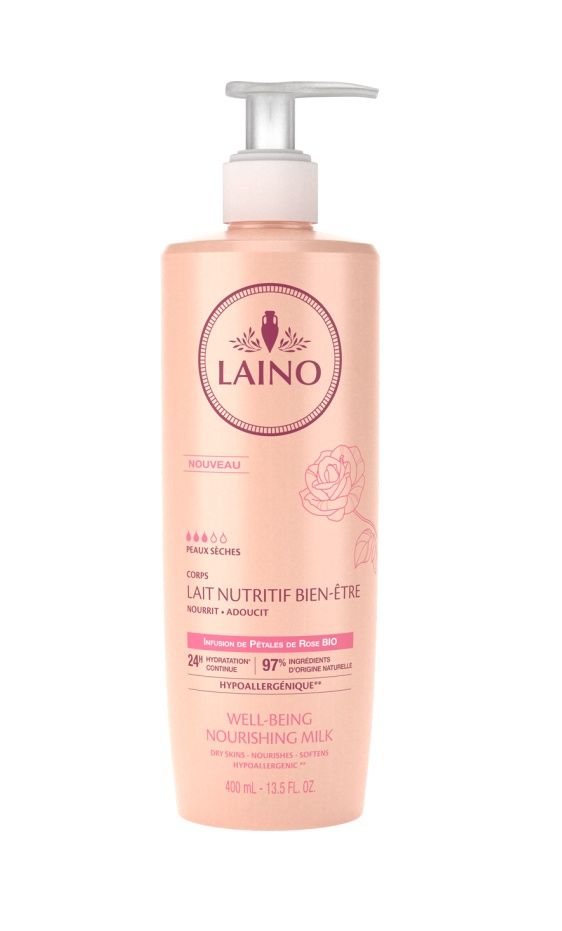 Laino Jemné vyživující tělové mléko Růže 400 ml Laino